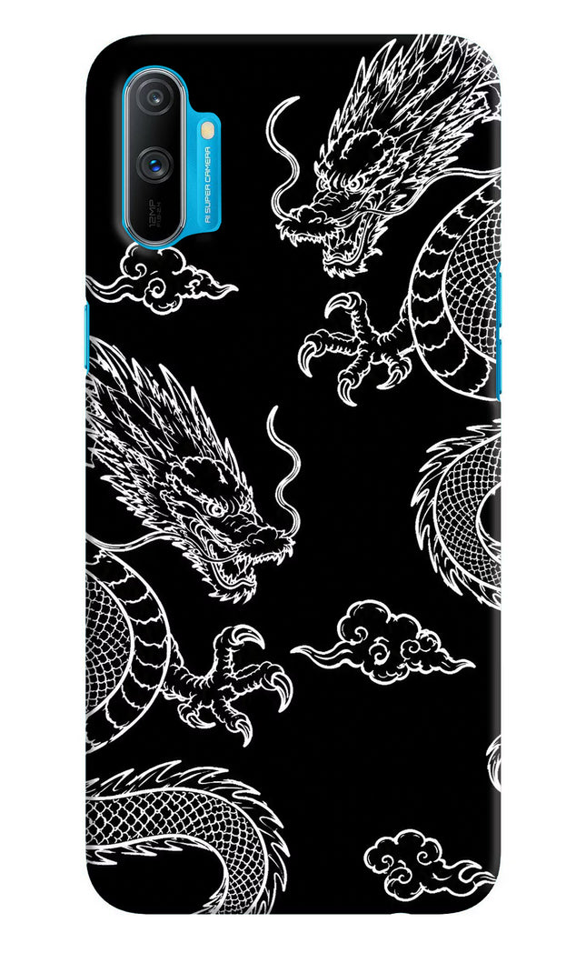 Twin Dragons Realme C3 Hard Case Back Cover by Casekaro