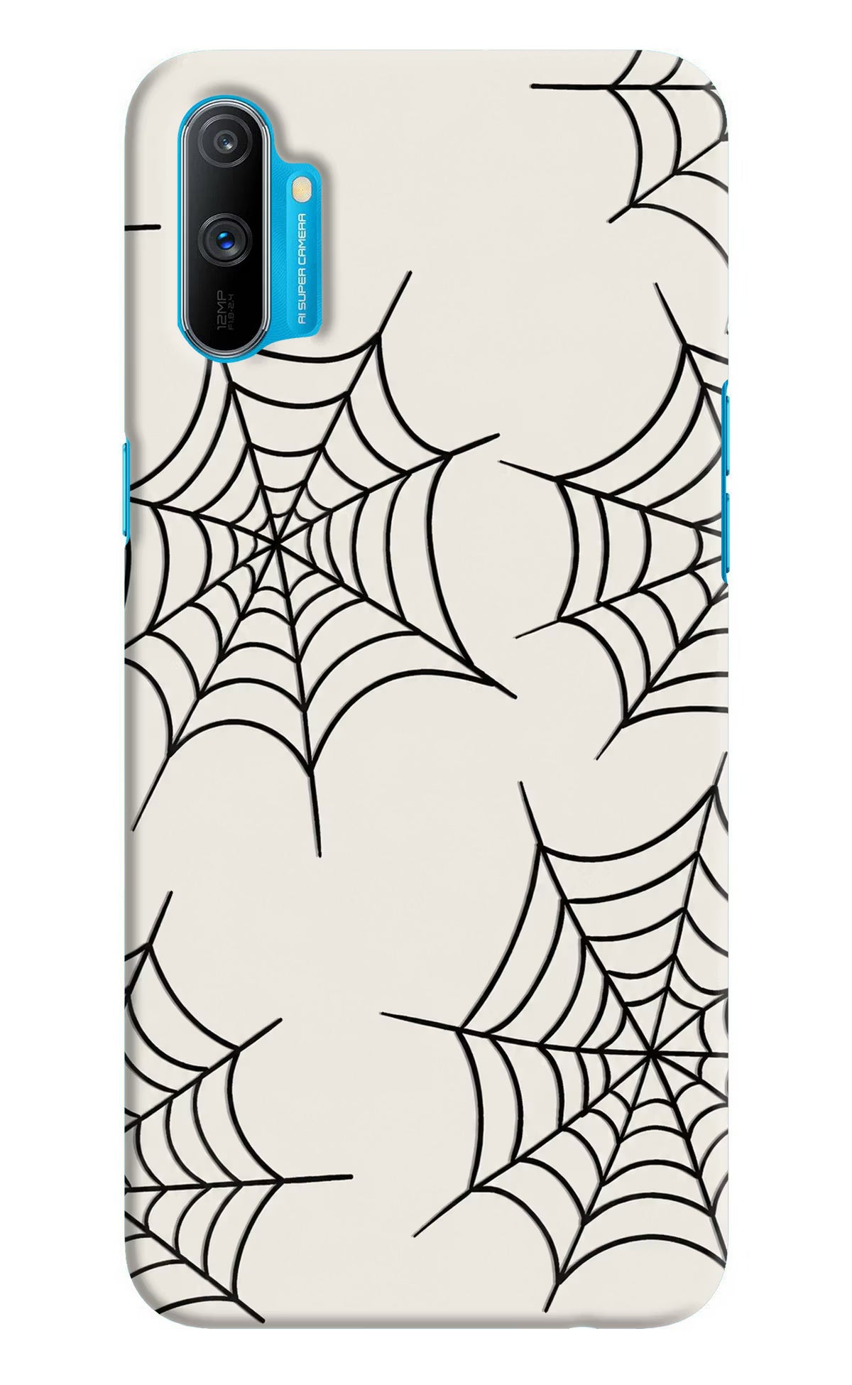 Spider Web Realme C3 Hard Case Back Cover by Casekaro