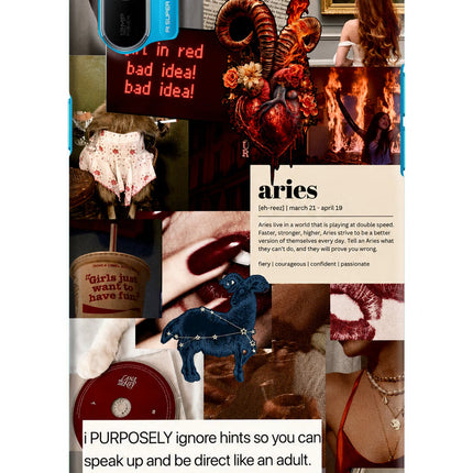Zodiac Aries Realme C3 Hard Case Back Cover by Casekaro
