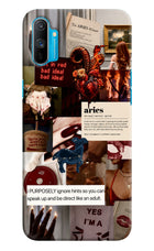 Zodiac Aries Realme C3 Hard Case Back Cover by Casekaro