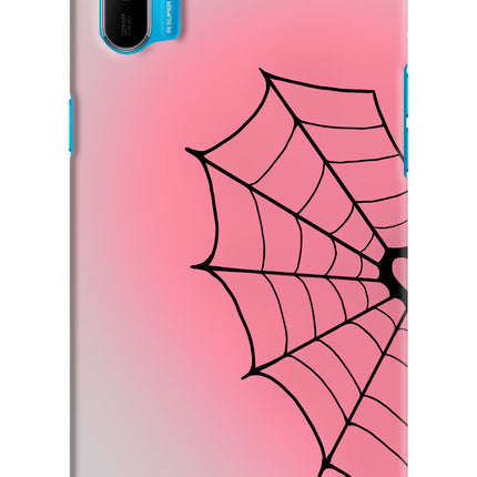 Pink Web Realme C3 Hard Case Back Cover by Casekaro