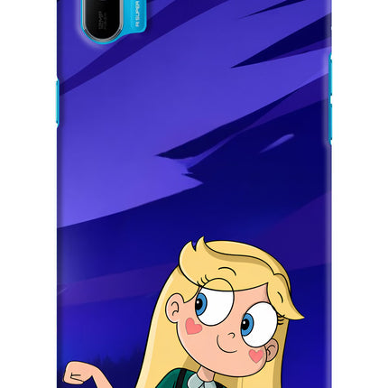 Star Glow Realme C3 Hard Case Back Cover by Casekaro