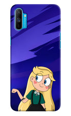 Star Glow Realme C3 Hard Case Back Cover by Casekaro