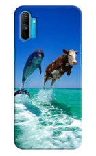 Dolphin vs Cow Realme C3 Hard Case Back Cover by Casekaro