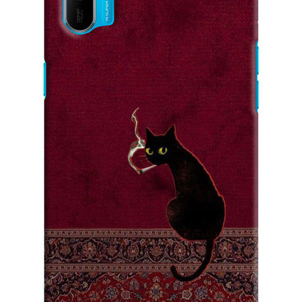 Midnight Cat Realme C3 Hard Case Back Cover by Casekaro