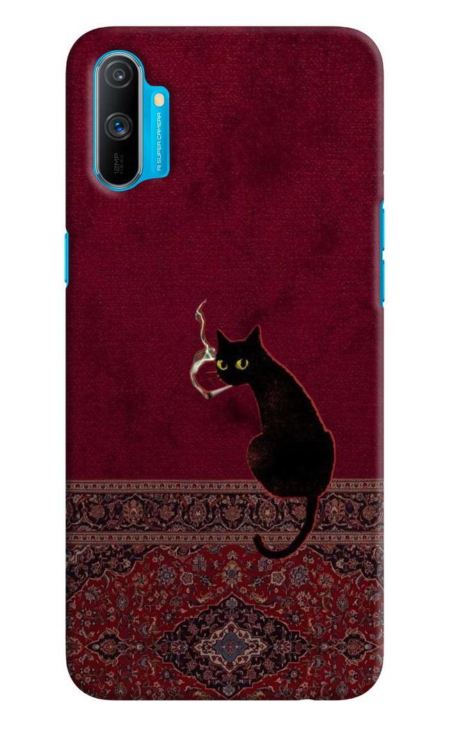 Midnight Cat Realme C3 Hard Case Back Cover by Casekaro