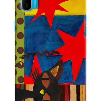 Pop Cat Realme C3 Hard Case Back Cover by Casekaro