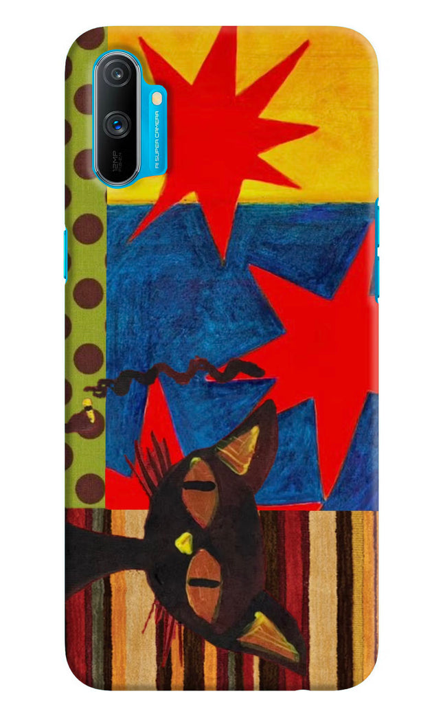 Pop Cat Realme C3 Hard Case Back Cover by Casekaro