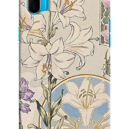 White Lily Realme C3 Hard Case Back Cover by Casekaro