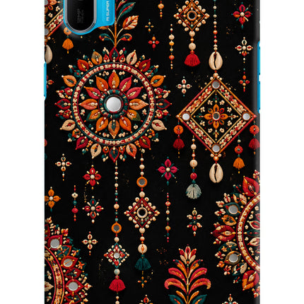 Boho Noir Realme C3 Hard Case Back Cover by Casekaro