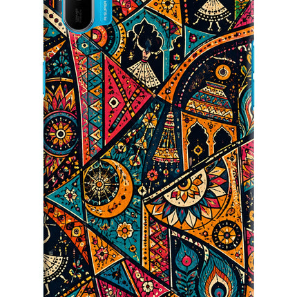 Folk Print Realme C3 Back Cover