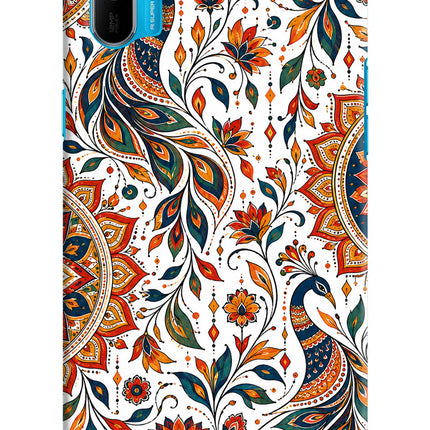 White Mayura Realme C3 Hard Case Back Cover by Casekaro