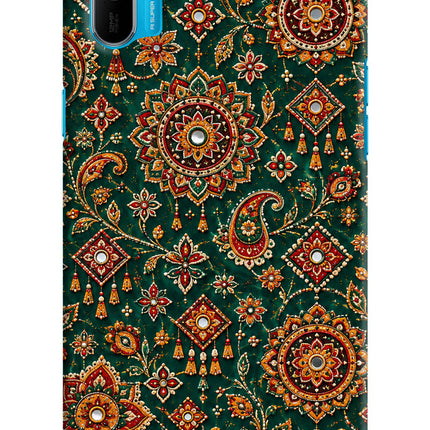 Green Pataka Realme C3 Hard Case Back Cover by Casekaro