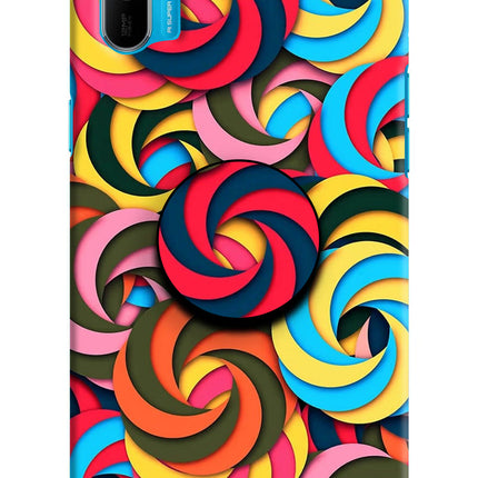 Spiral Pattern Realme C3 Pop Case by Casekaro