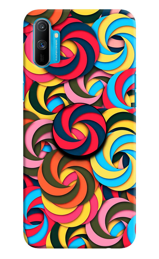 Spiral Pattern Realme C3 Pop Case by Casekaro