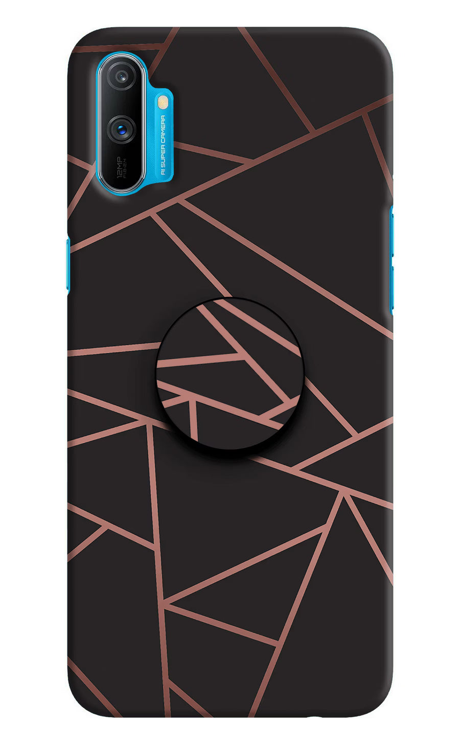 Geometric Pattern Realme C3 Pop Case, Hard case