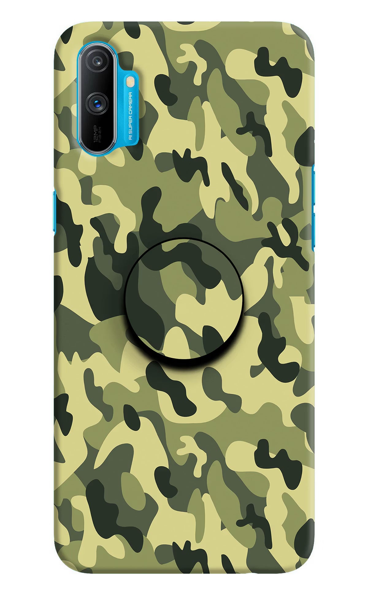 Camouflage Realme C3 Pop Case by Casekaro