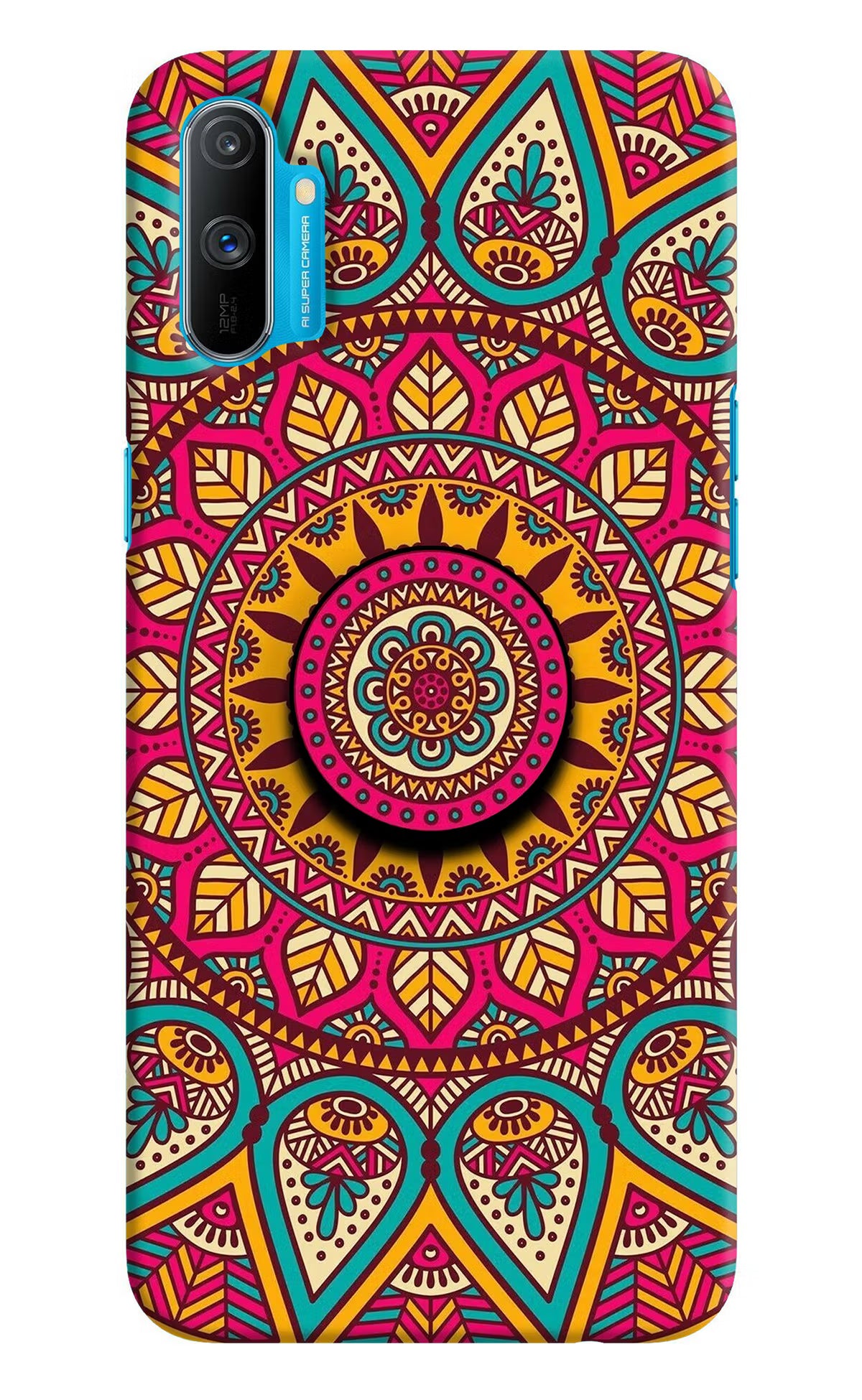 Mandala Realme C3 Pop Case by Casekaro
