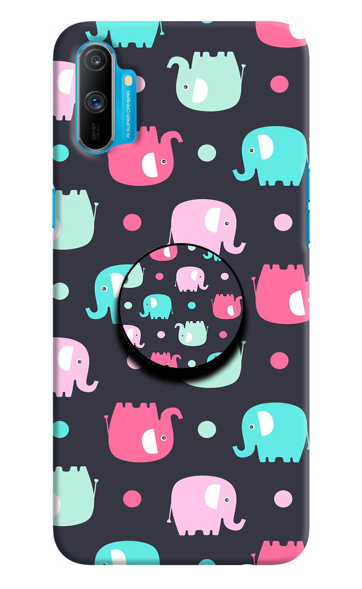 Baby Elephants Realme C3 Pop Case by Casekaro