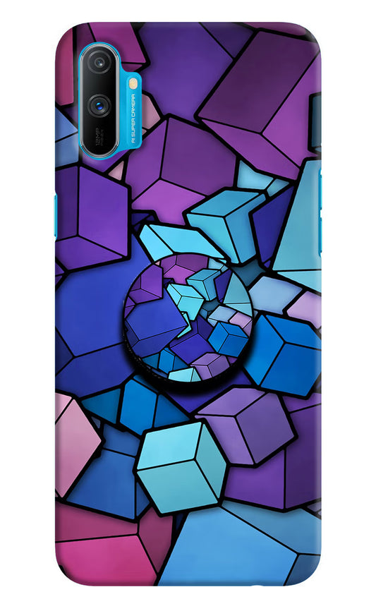 Cubic Abstract Realme C3 Pop Case by Casekaro