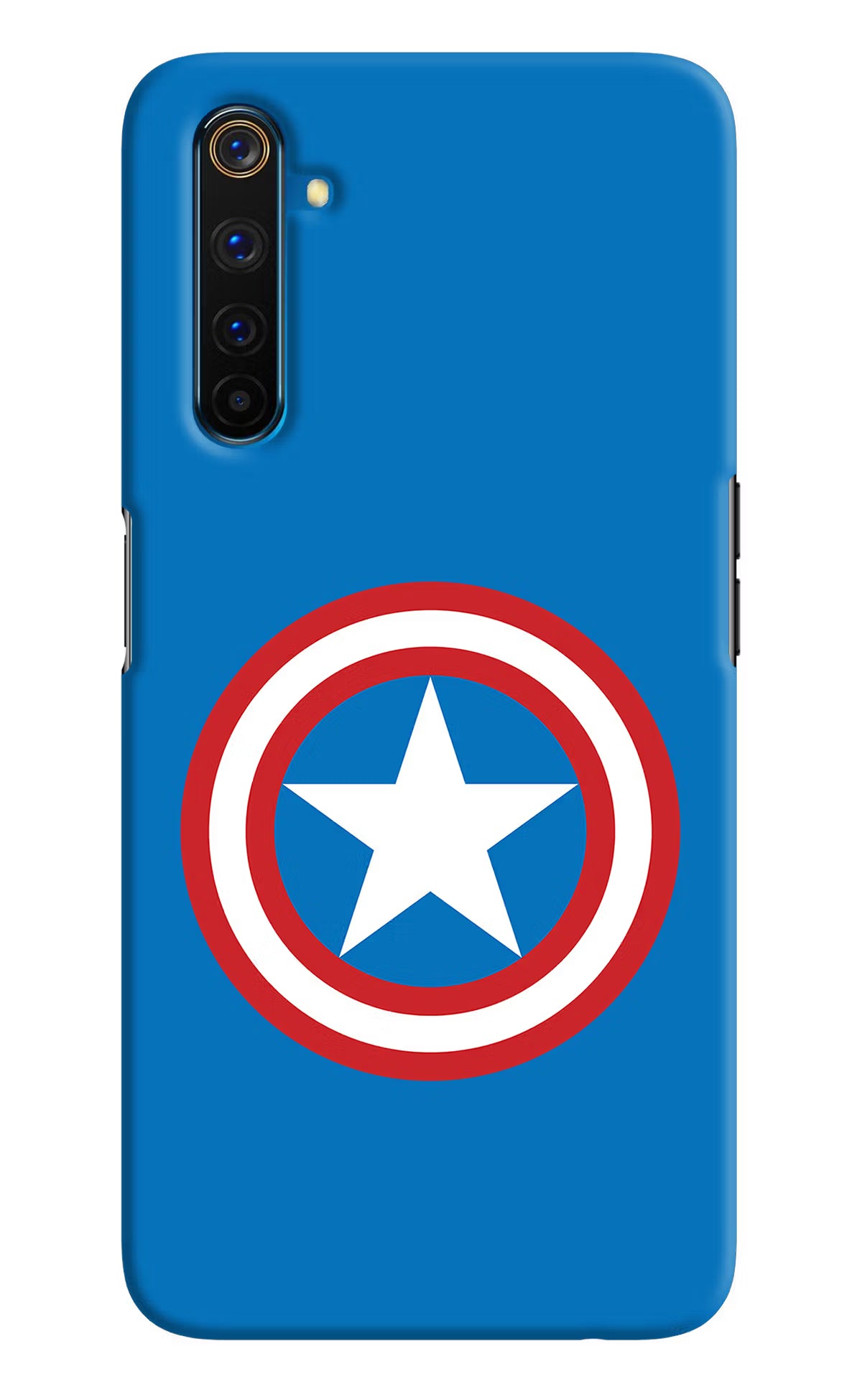 Captain America Logo Realme 6 Pro Hard Case Back Cover by Casekaro