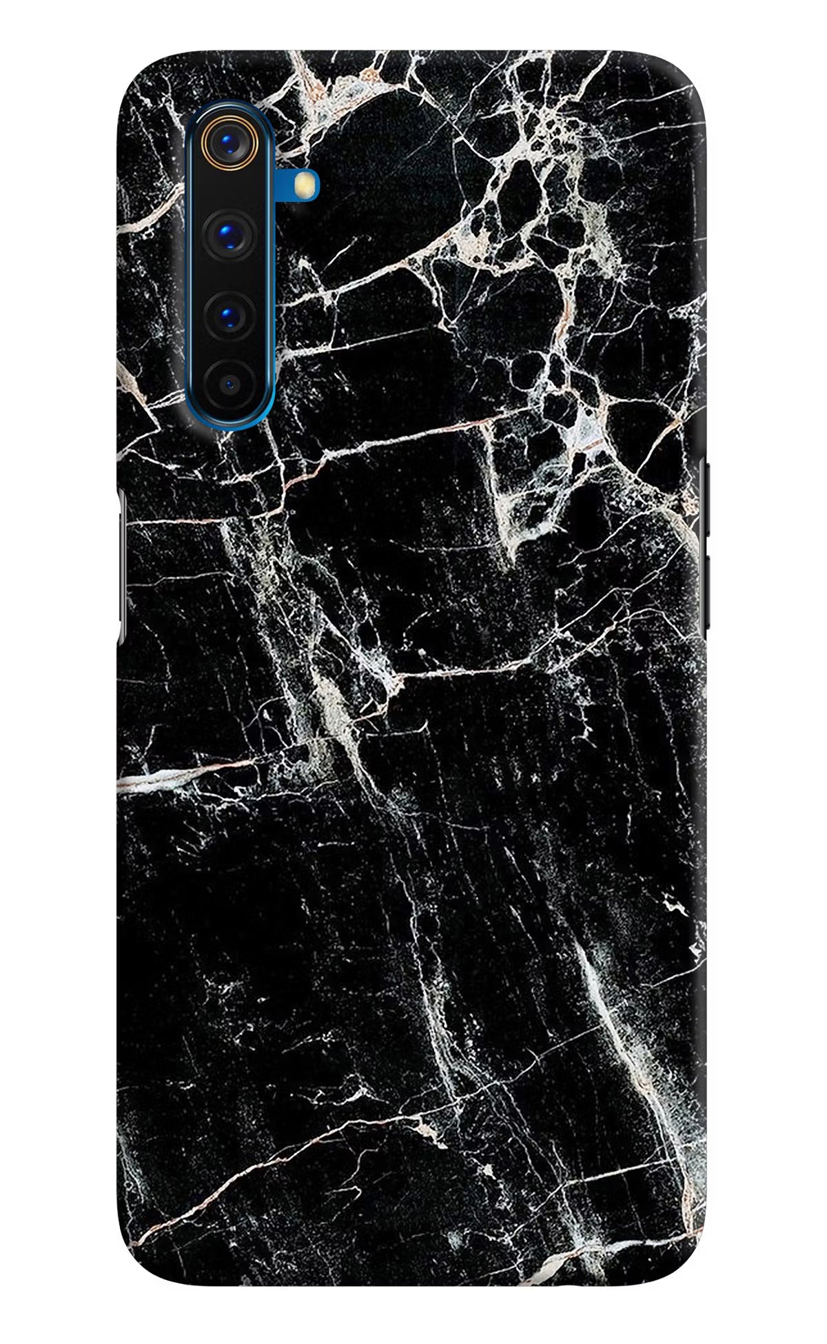 Black Marble Texture Realme 6 Pro Hard Case Back Cover by Casekaro