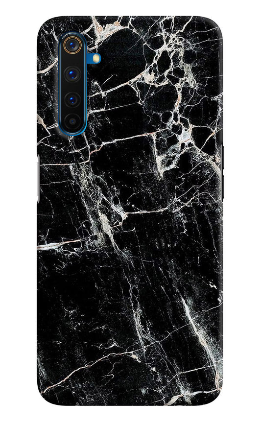 Black Marble Texture Realme 6 Pro Hard Case Back Cover by Casekaro