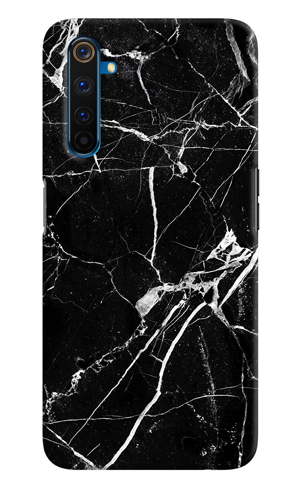 Black Marble Pattern Realme 6 Pro Hard Case Back Cover by Casekaro