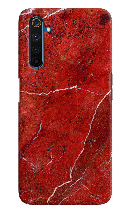 Red Marble Design Realme 6 Pro Hard Case Back Cover by Casekaro
