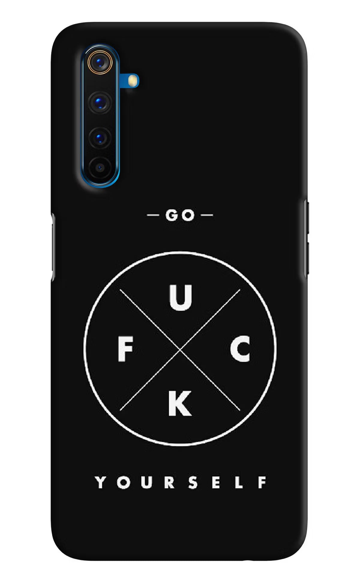 Go Fuck Yourself Realme 6 Pro Hard Case Back Cover by Casekaro