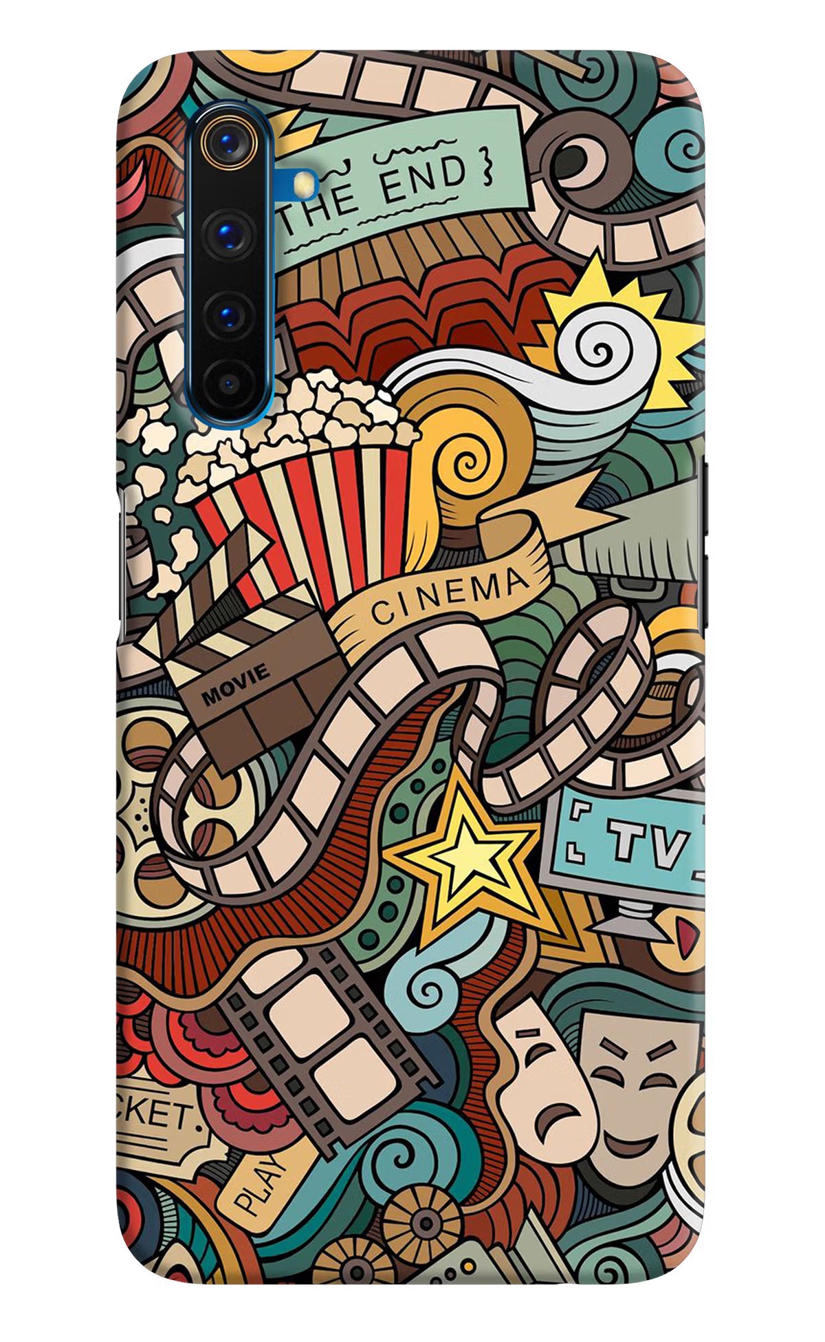 Cinema Abstract Realme 6 Pro Hard Case Back Cover by Casekaro