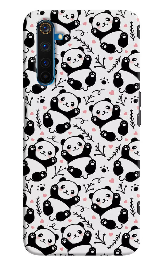 Cute Panda Realme 6 Pro Hard Case Back Cover by Casekaro