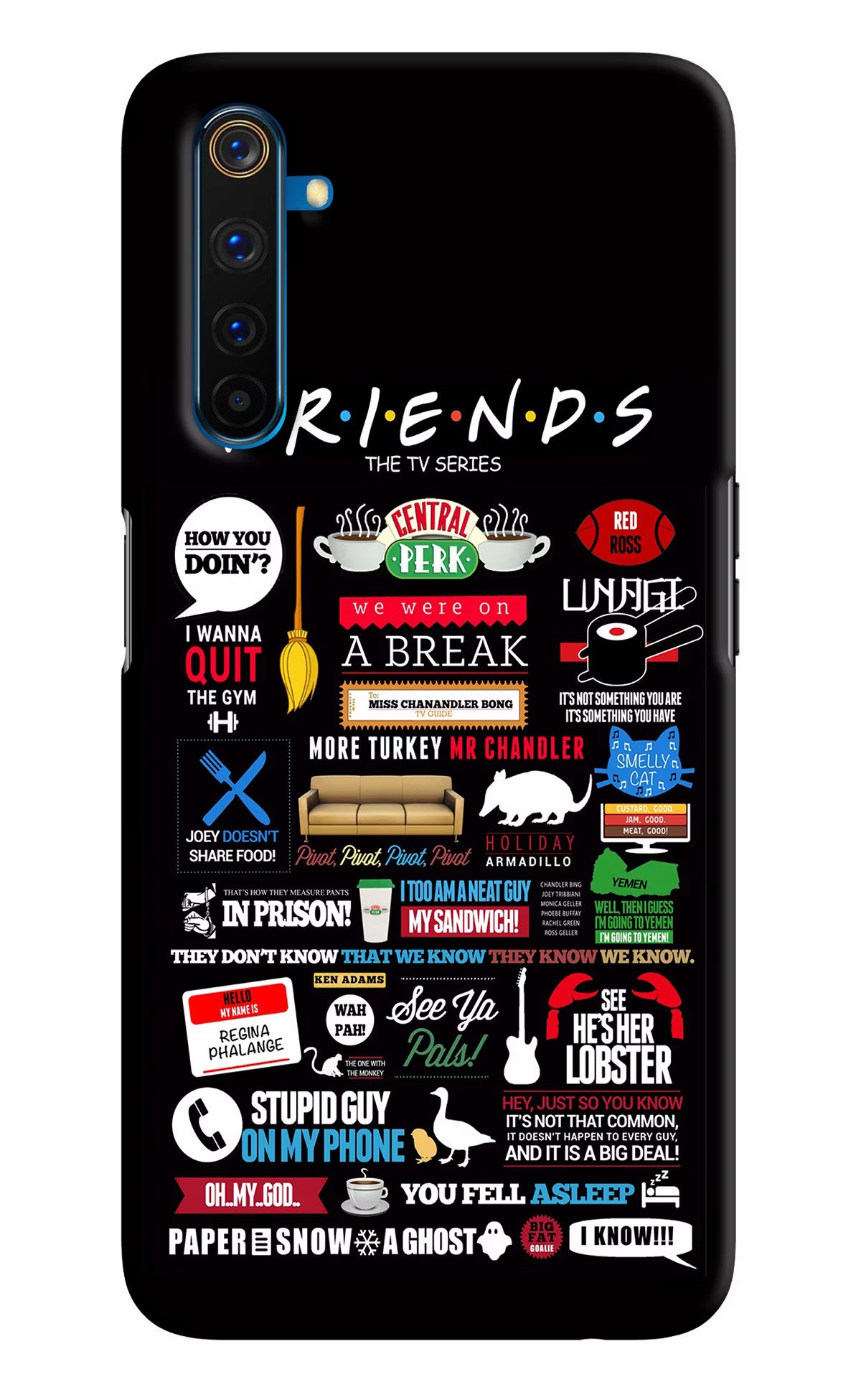 FRIENDS Realme 6 Pro Hard Case Back Cover by Casekaro
