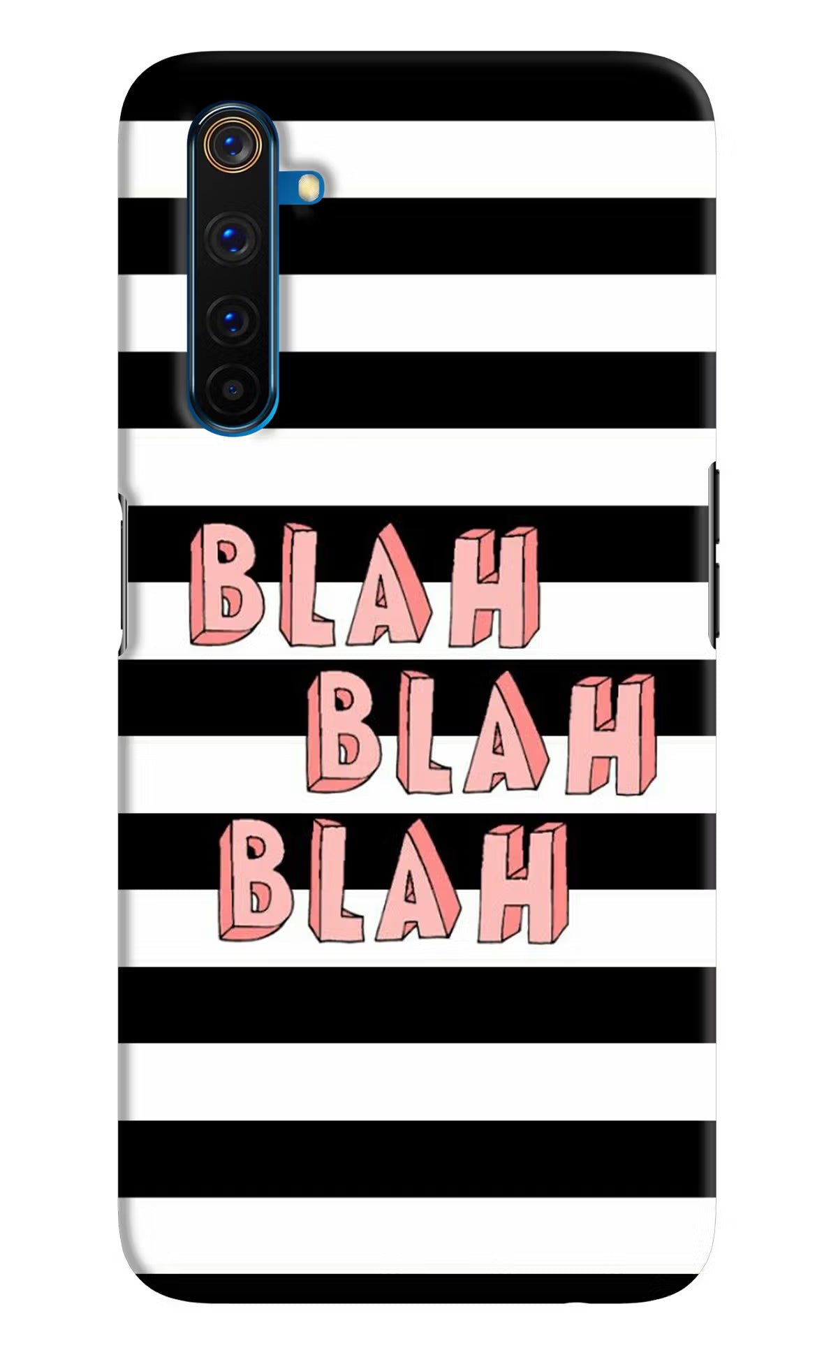 Blah Blah Blah Realme 6 Pro Hard Case Back Cover by Casekaro