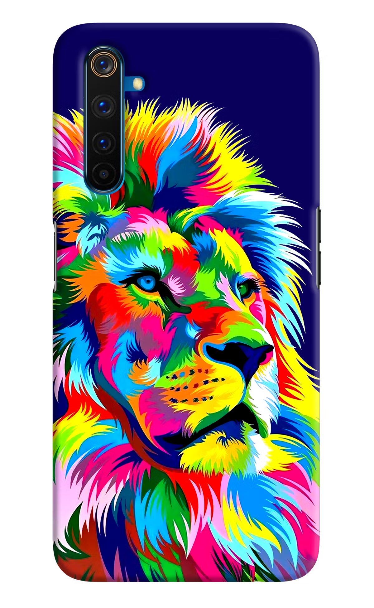 Vector Art Lion Realme 6 Pro Hard Case Back Cover by Casekaro