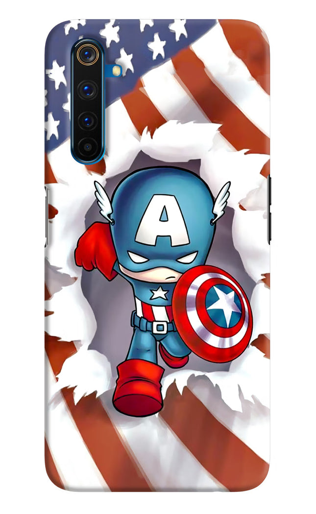 Captain America Realme 6 Pro Hard Case Back Cover by Casekaro