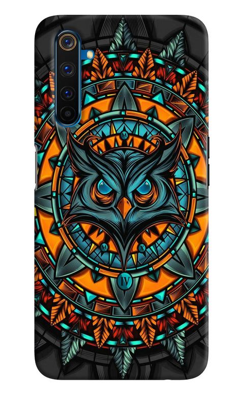 Angry Owl Art Realme 6 Pro Back Cover