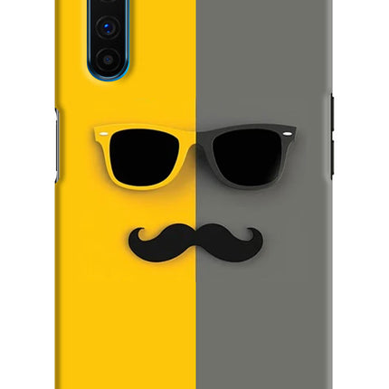 Sunglasses with Mustache Realme 6 Pro Hard Case Back Cover by Casekaro