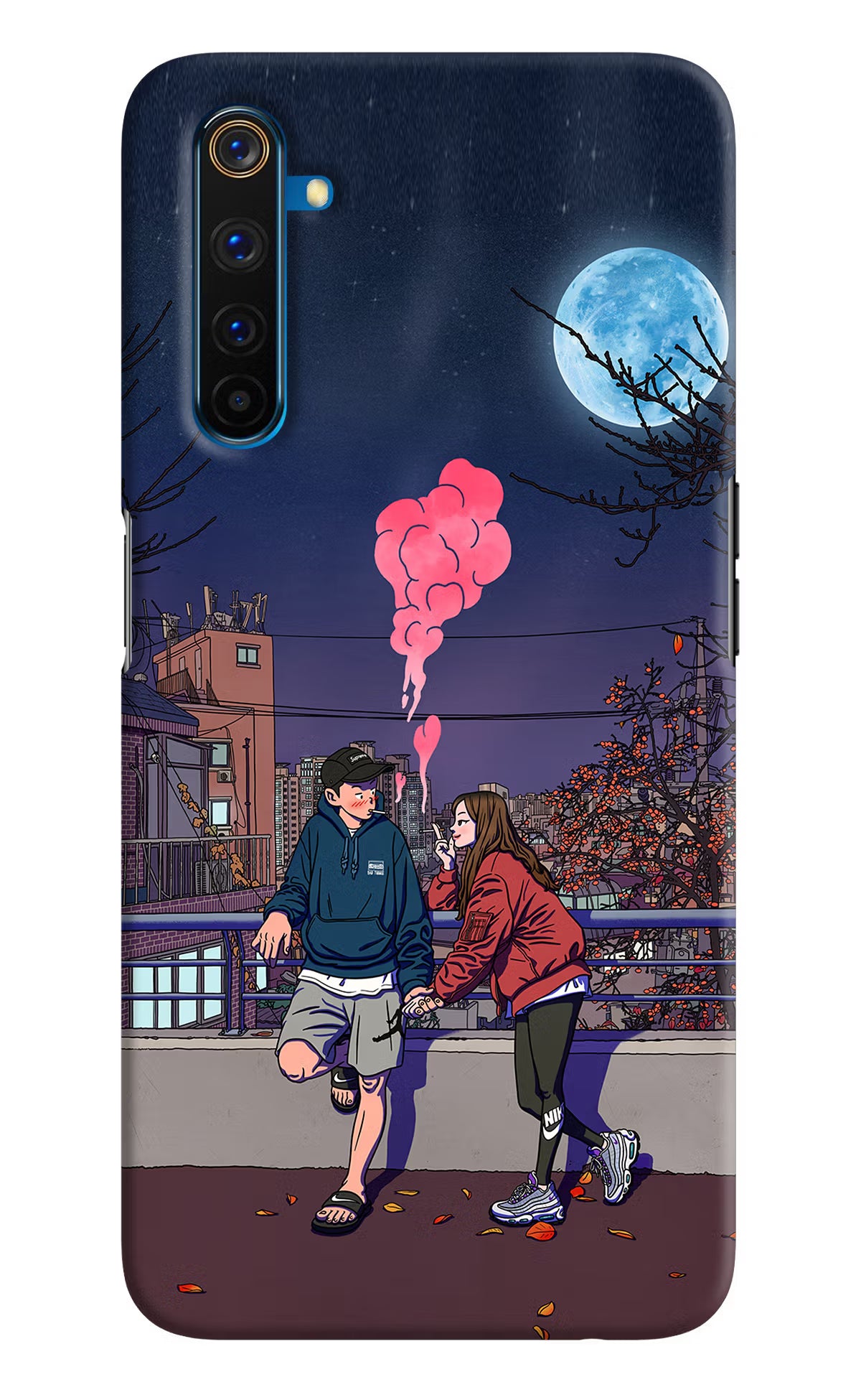 Chilling Couple Realme 6 Pro Hard Case Back Cover by Casekaro