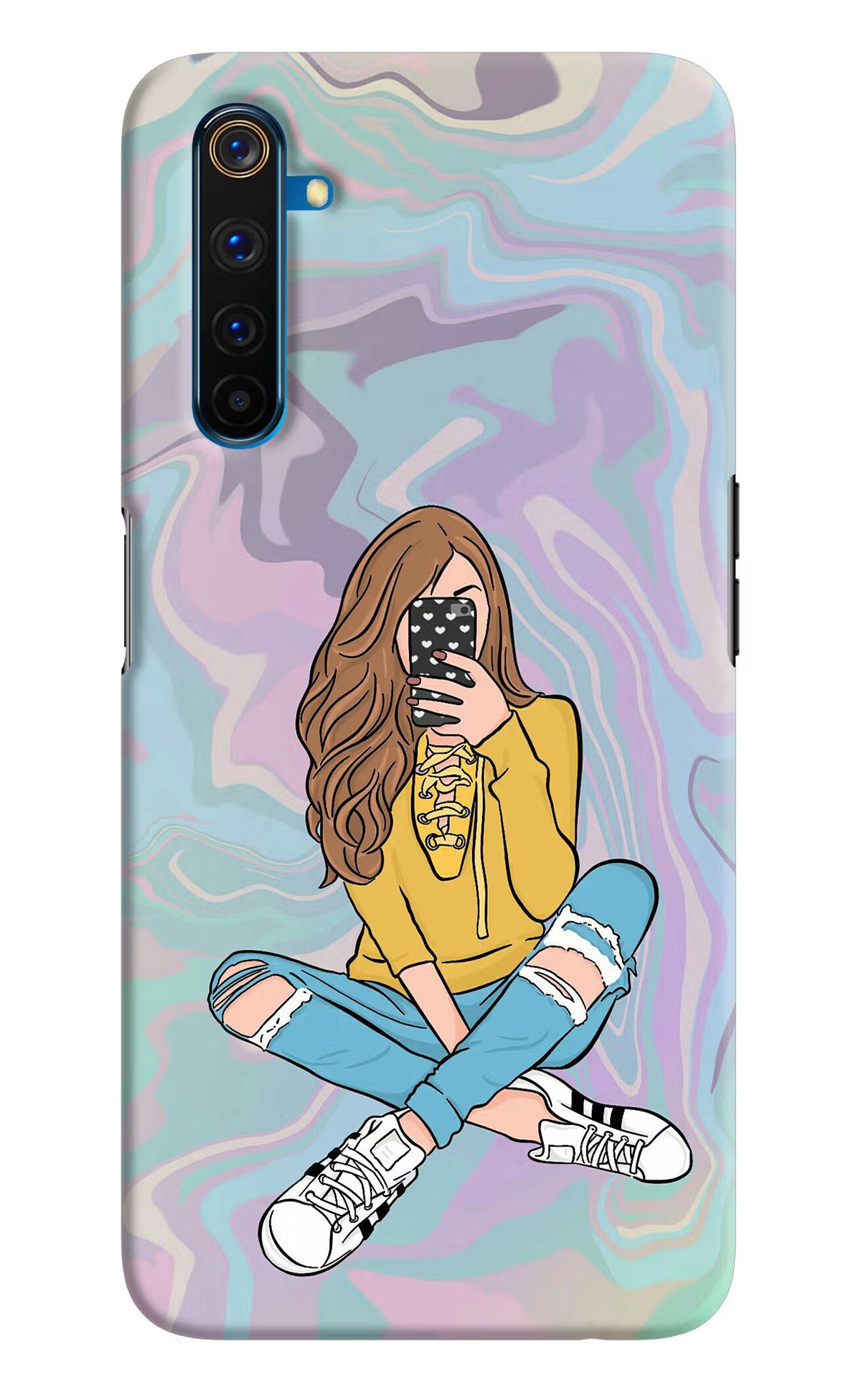 Selfie Girl Realme 6 Pro Hard Case Back Cover by Casekaro
