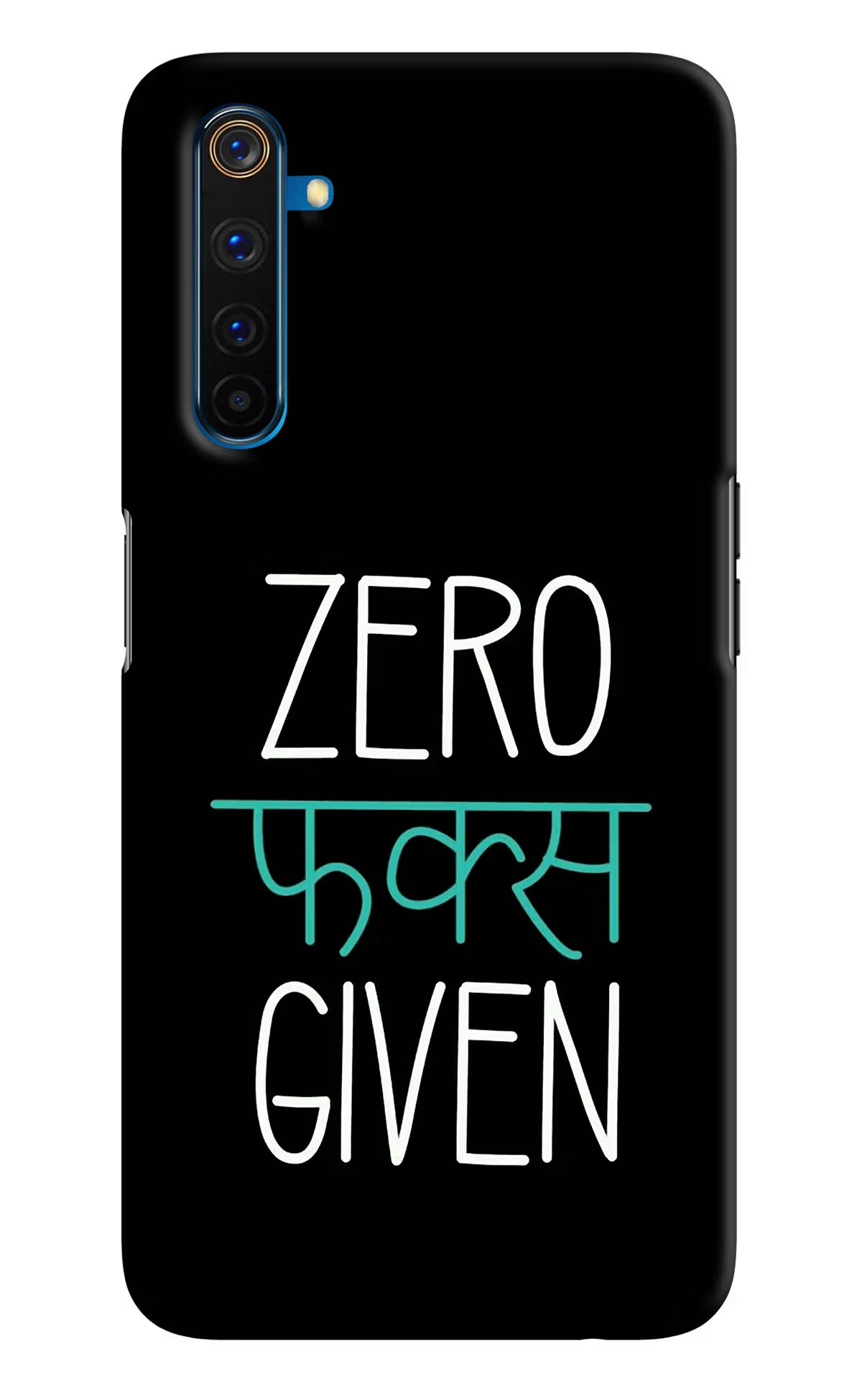 Zero Fucks Given Realme 6 Pro Hard Case Back Cover by Casekaro