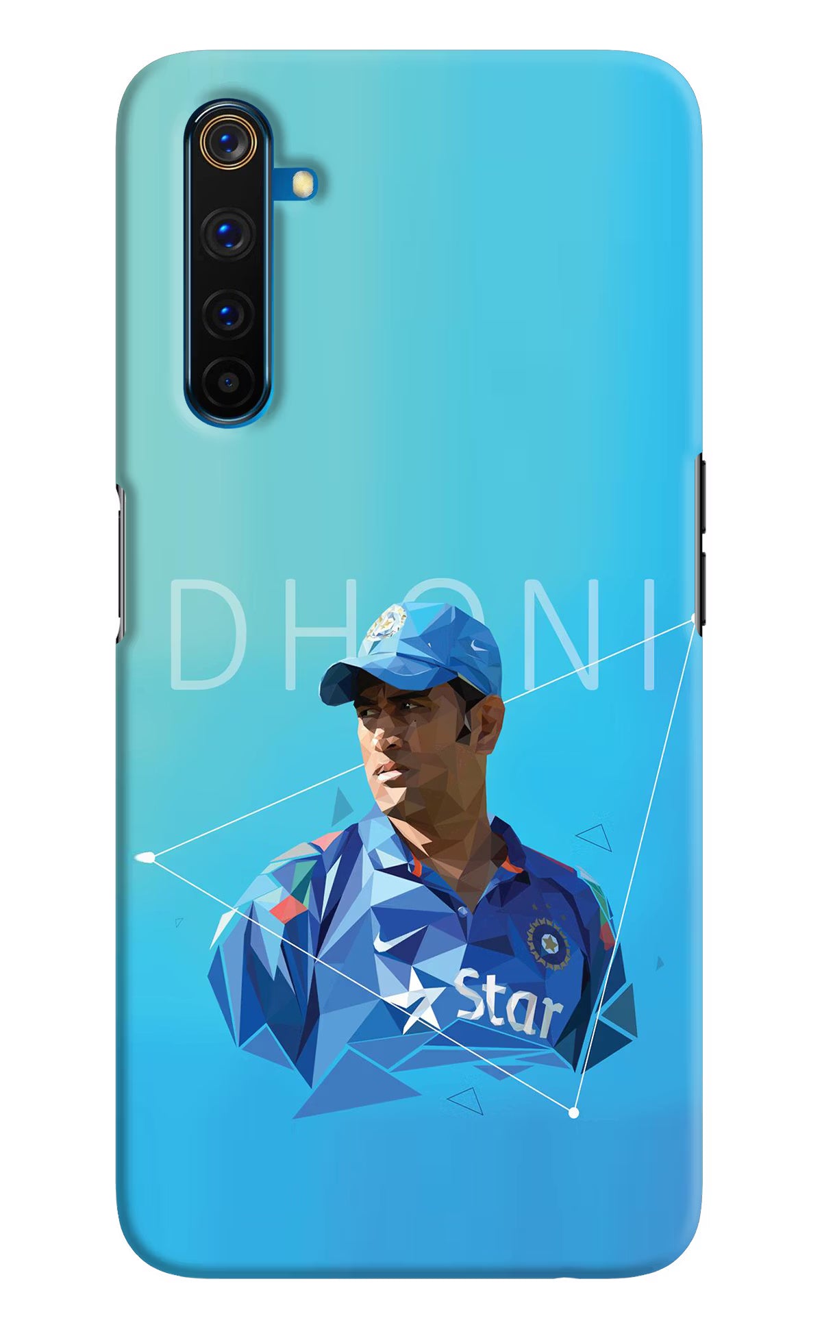 Dhoni Artwork Realme 6 Pro Hard Case Back Cover by Casekaro