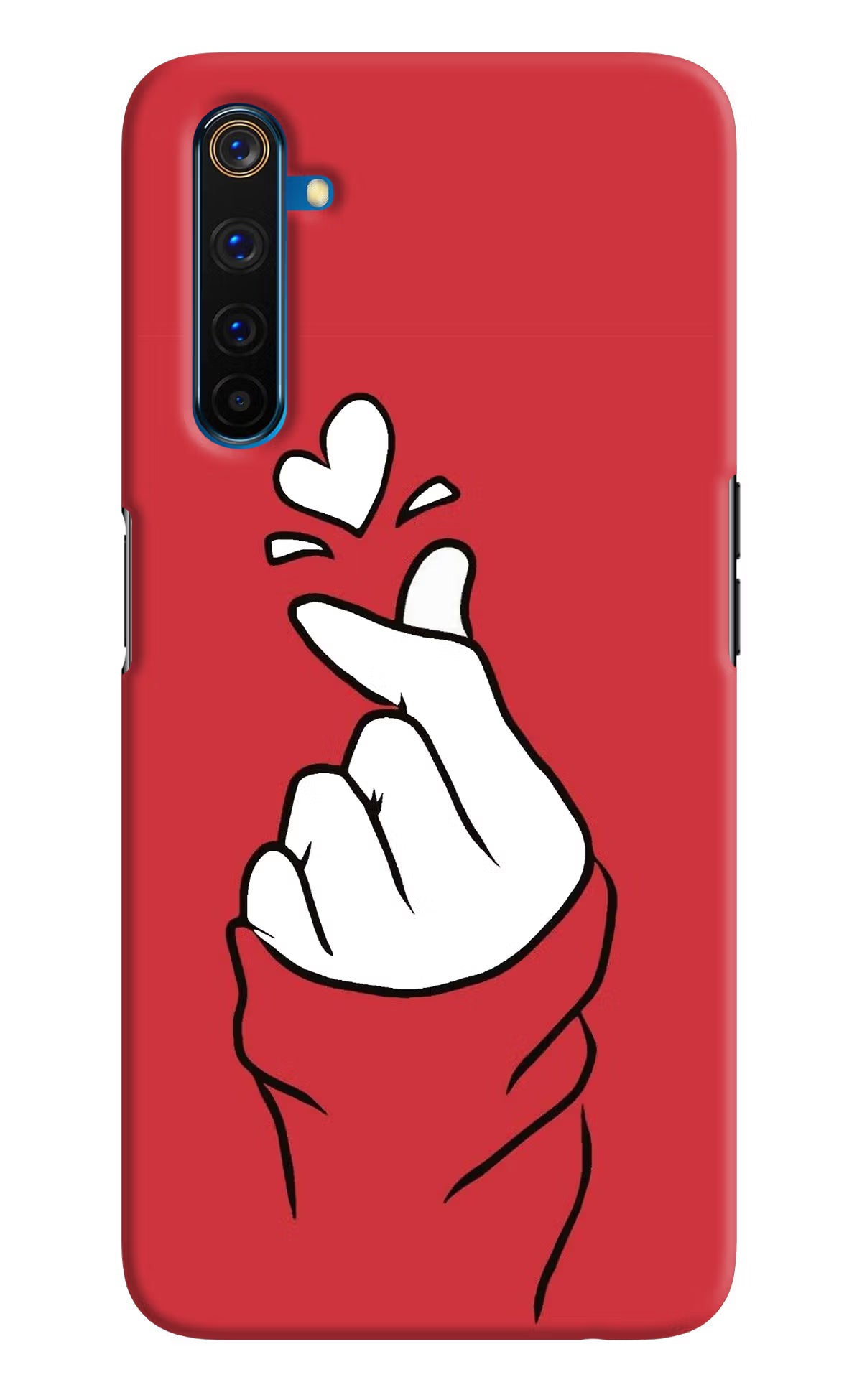 Korean Love Sign Realme 6 Pro Hard Case Back Cover by Casekaro