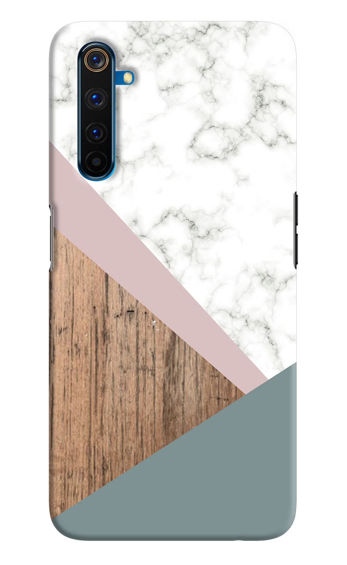 Marble wood Abstract Realme 6 Pro Hard Case Back Cover by Casekaro
