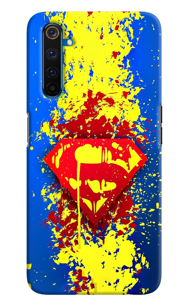 Superman logo Realme 6 Pro Hard Case Back Cover by Casekaro