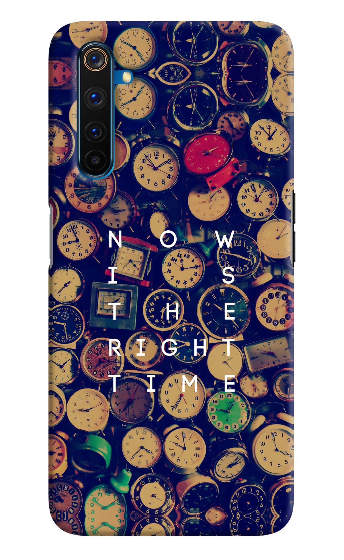 Now is the Right Time Quote Realme 6 Pro Hard Case Back Cover by Casekaro