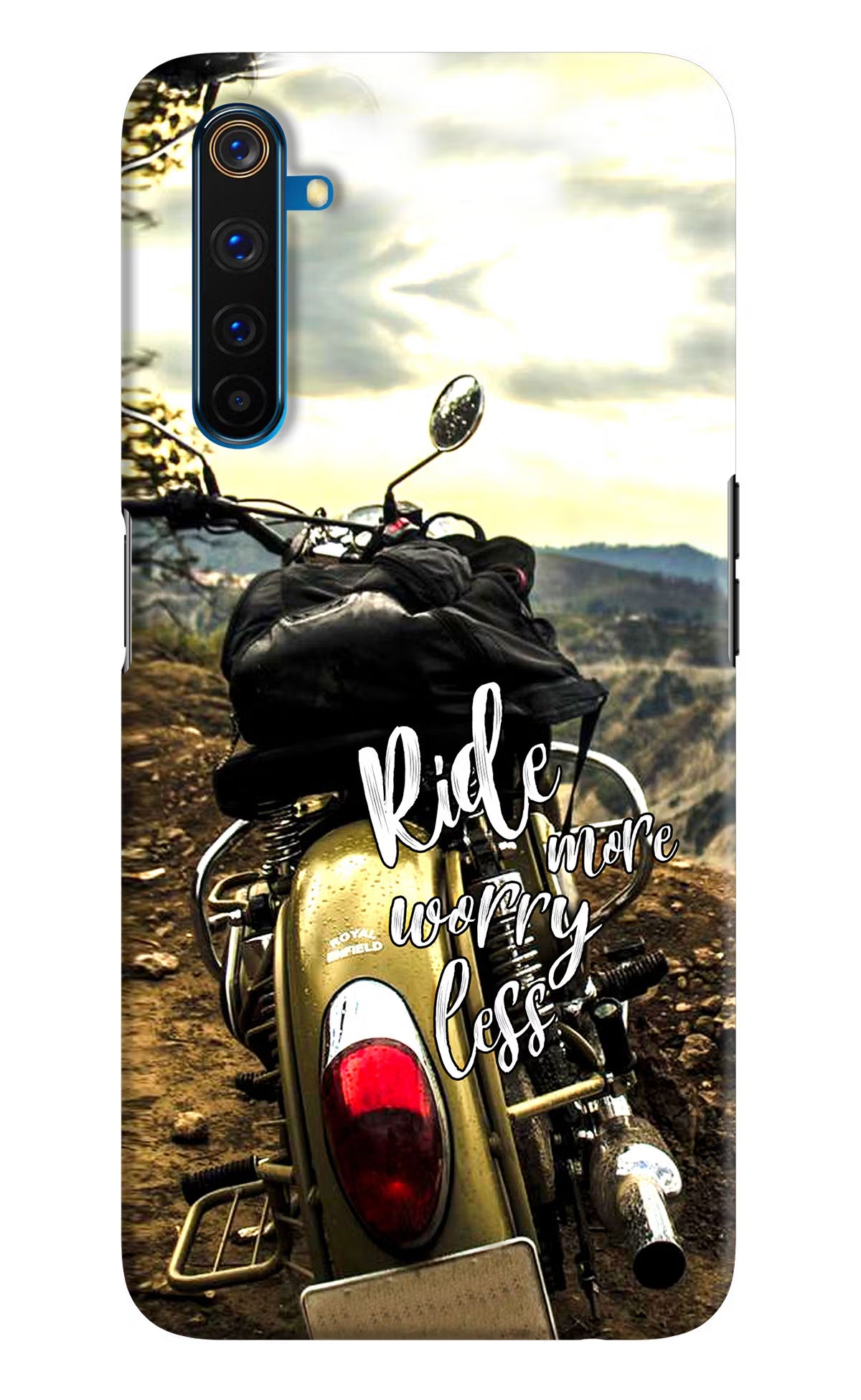 Ride More Worry Less Realme 6 Pro Hard Case Back Cover by Casekaro