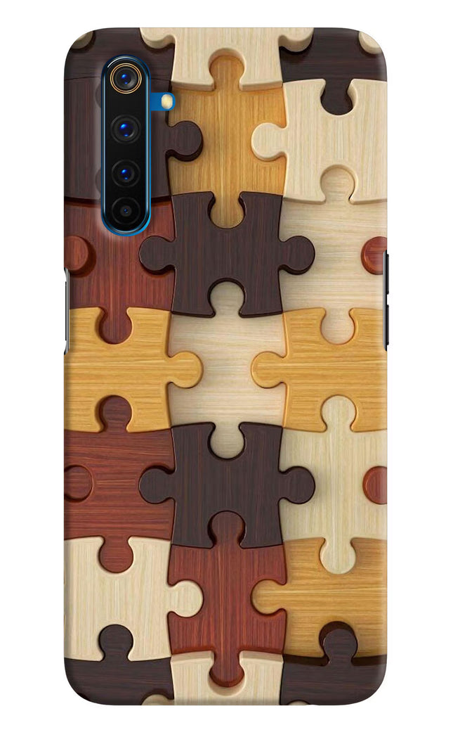 Wooden Puzzle Realme 6 Pro Hard Case Back Cover by Casekaro