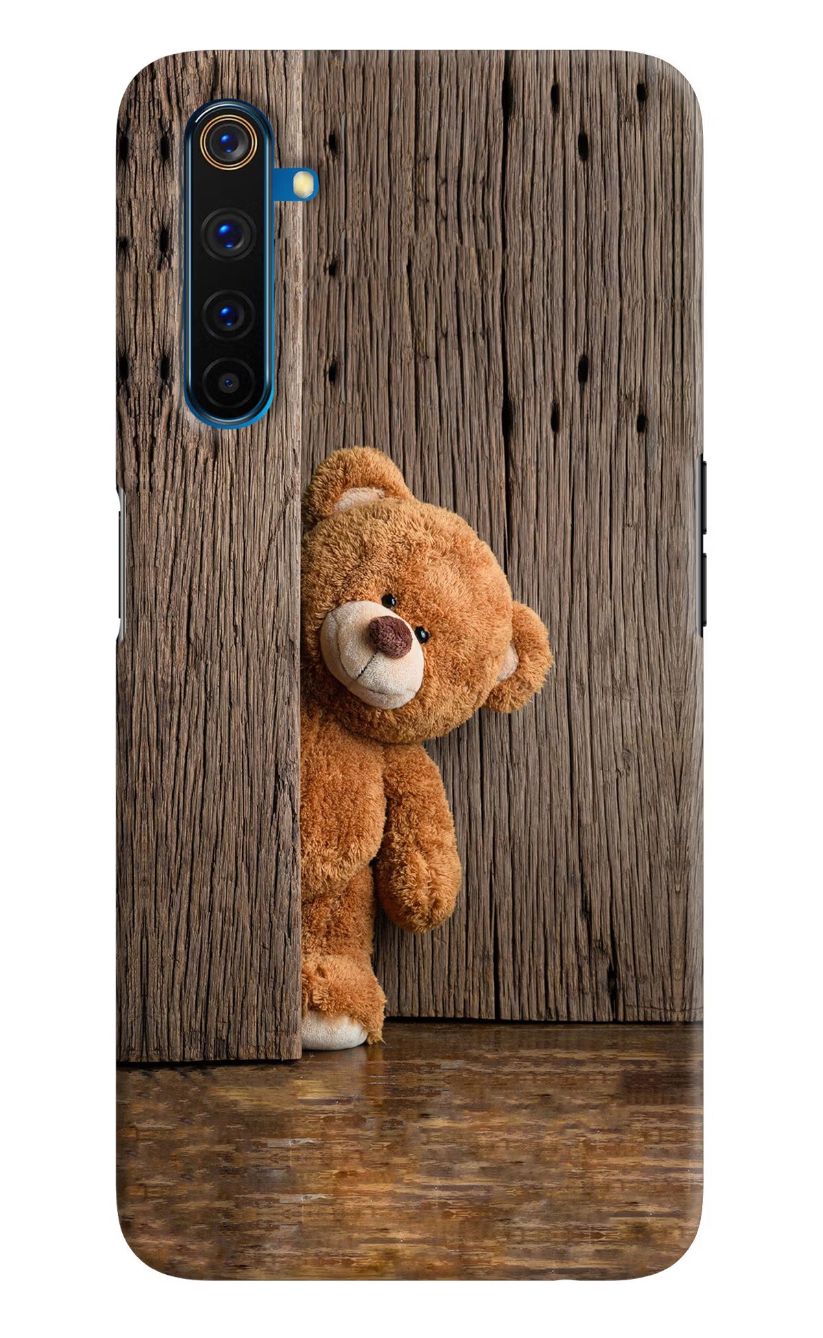 Teddy Wooden Realme 6 Pro Hard Case Back Cover by Casekaro