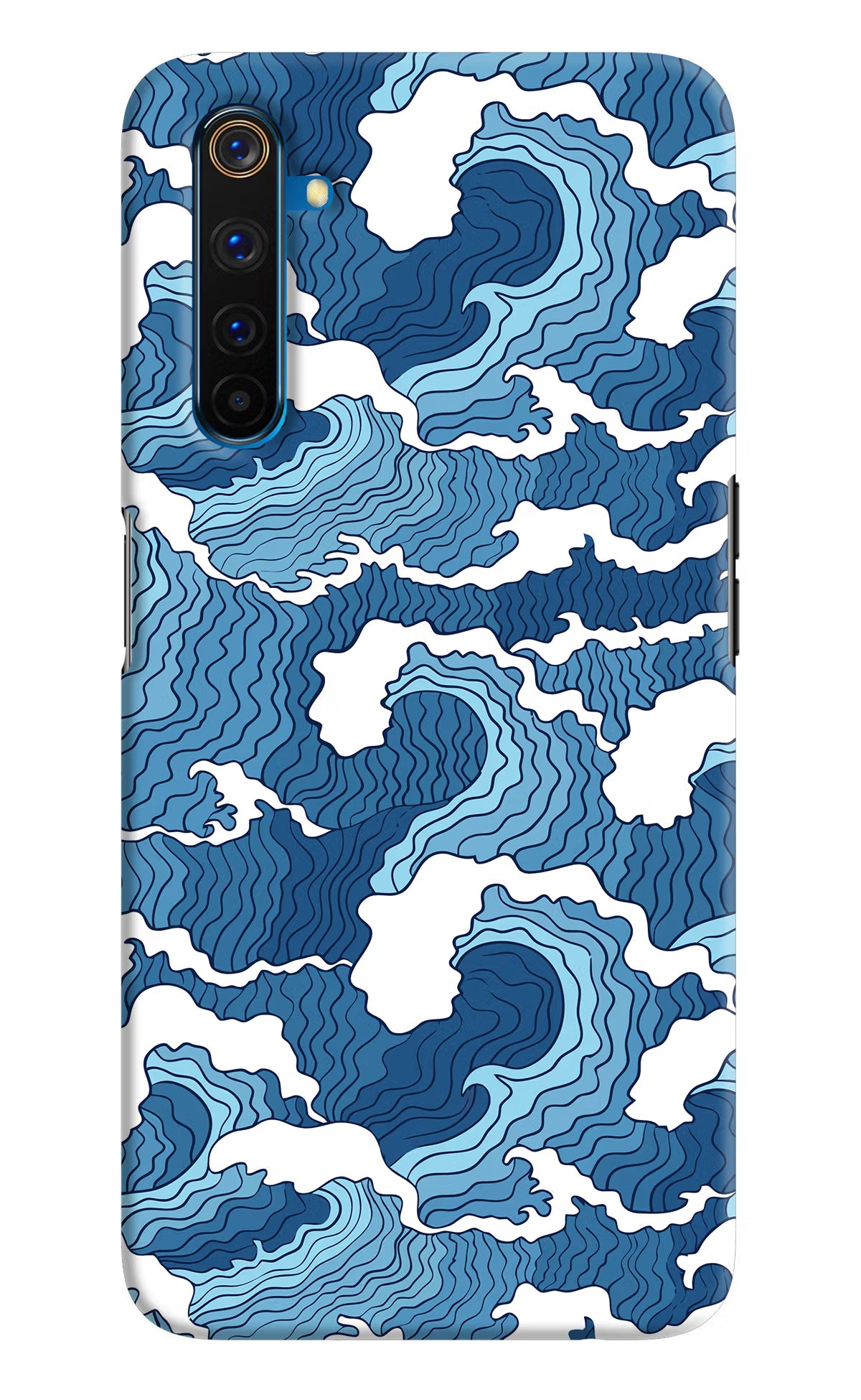 Blue Waves Realme 6 Pro Hard Case Back Cover by Casekaro